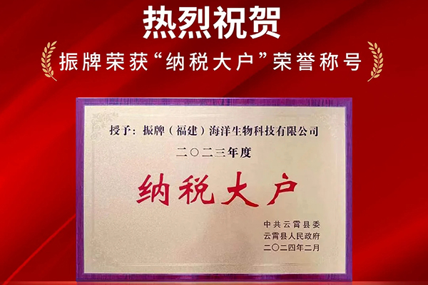 熱烈祝賀！振牌榮獲“納稅大戶”榮譽(yù)稱號(hào)！